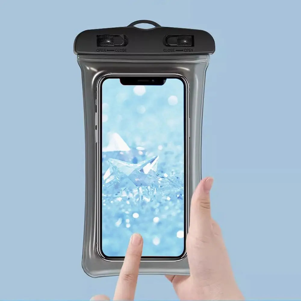 Transparent Waterproof Phone Case Touch Screen Under 7.0 inches Mobile Phone Cover with Lanyard Phone Sealed Bag Swimming&Diving